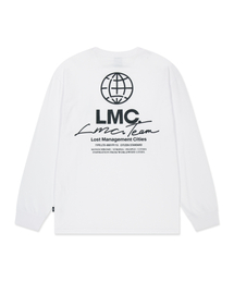 SIGNATURE COMBO LONG SLV TEE white