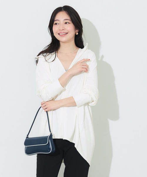 coca(coca)(コカ)の「\再入荷/UVカットバッグギャザーパーカー(パーカー・レディース・ブラック/ホワイト/ライトベージュ/ダークブラウン・L/M/S)」の20枚目の写真
