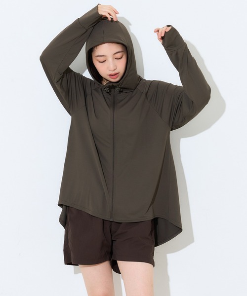 coca(coca)(コカ)の「\再入荷/UVカットバッグギャザーパーカー(パーカー・レディース・ブラック/ホワイト/ライトベージュ/ダークブラウン・L/M/S)」の5枚目の写真