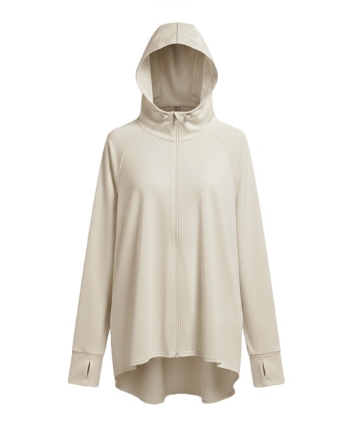 coca(coca)(コカ)の「\再入荷/UVカットバッグギャザーパーカー(パーカー・レディース・ブラック/ホワイト/ライトベージュ/ダークブラウン・L/M/S)」の12枚目の写真