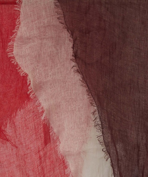 SALON adam et rope'(サロン アダム エ ロペ)の「リネンロサンジスカーフ(バンダナ/スカーフ・レディース・レッド/ダークブラウン/オフホワイト・FREE)」の5枚目の写真