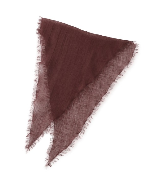 SALON adam et rope'(サロン アダム エ ロペ)の「リネンロサンジスカーフ(バンダナ/スカーフ・レディース・レッド/ダークブラウン/オフホワイト・FREE)」の16枚目の写真