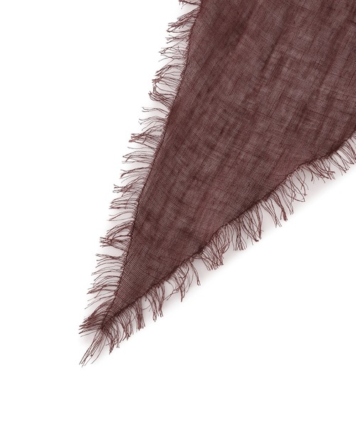 SALON adam et rope'(サロン アダム エ ロペ)の「リネンロサンジスカーフ(バンダナ/スカーフ・レディース・レッド/ダークブラウン/オフホワイト・FREE)」の17枚目の写真