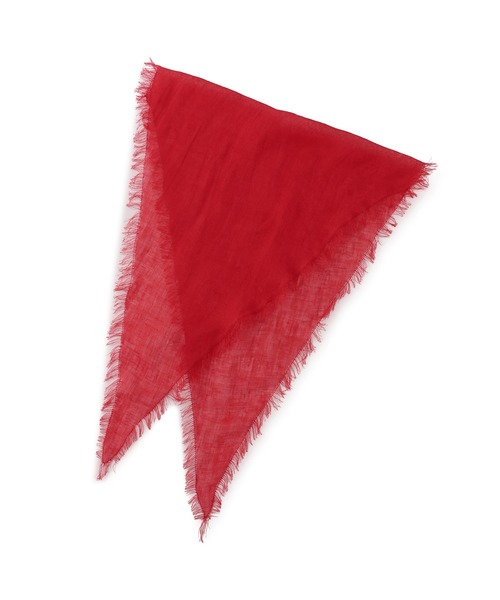 SALON adam et rope'(サロン アダム エ ロペ)の「リネンロサンジスカーフ(バンダナ/スカーフ・レディース・レッド/ダークブラウン/オフホワイト・FREE)」の18枚目の写真