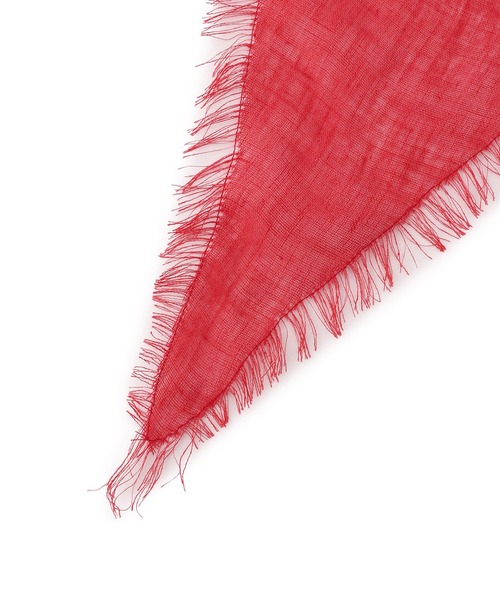 SALON adam et rope'(サロン アダム エ ロペ)の「リネンロサンジスカーフ(バンダナ/スカーフ・レディース・レッド/ダークブラウン/オフホワイト・FREE)」の19枚目の写真