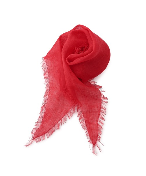 SALON adam et rope'(サロン アダム エ ロペ)の「リネンロサンジスカーフ(バンダナ/スカーフ・レディース・レッド/ダークブラウン/オフホワイト・FREE)」の20枚目の写真