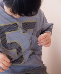 MAKE YOUR DAY | メッシュレイヤード半袖Tシャツ■80～140cm(Tシャツ/カットソー)