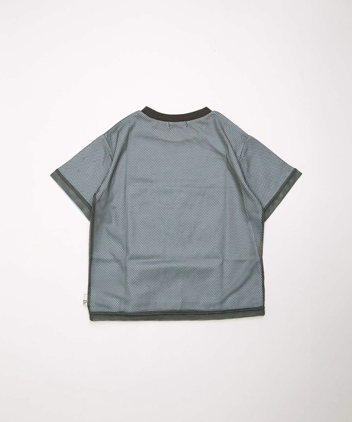 MAKE YOUR DAY(メイクユアデイ)の「メッシュレイヤード半袖Tシャツ■80~140cm(Tシャツ/カットソー・キッズ・グレー/ライム・80/90/100/110/120/130/140)」の16枚目の写真