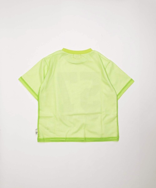 MAKE YOUR DAY(メイクユアデイ)の「メッシュレイヤード半袖Tシャツ■80~140cm(Tシャツ/カットソー・キッズ・グレー/ライム・80/90/100/110/120/130/140)」の17枚目の写真