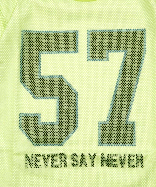 MAKE YOUR DAY(メイクユアデイ)の「メッシュレイヤード半袖Tシャツ■80~140cm(Tシャツ/カットソー・キッズ・グレー/ライム・80/90/100/110/120/130/140)」の11枚目の写真