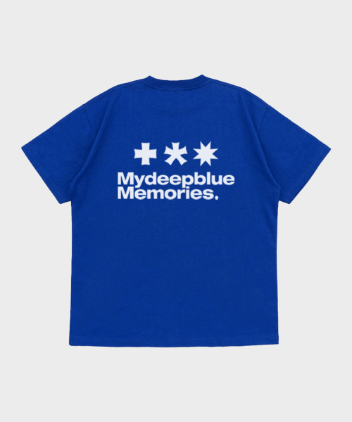 mydeepbluememories(マイディープブルーメモリーズ)の「Mm Symbol Logo T-Shirts (BLUE)(Tシャツ/カットソー・レディース・ブルー・SMALL/MEDIUM/LARGE)」の5枚目の写真