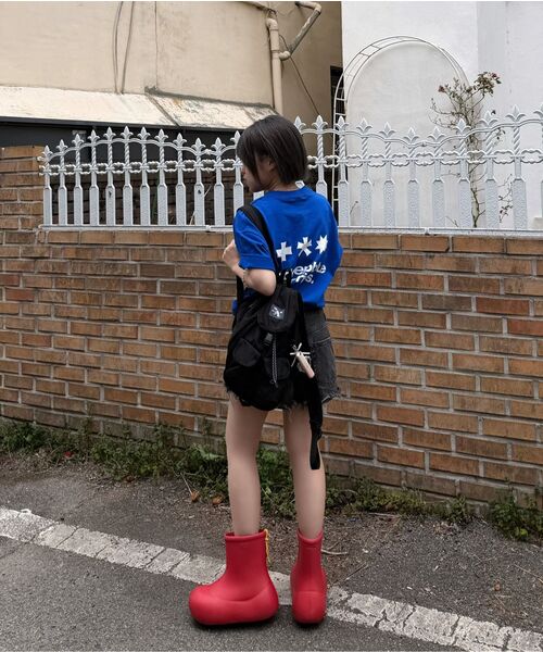 mydeepbluememories(マイディープブルーメモリーズ)の「Mm Symbol Logo T-Shirts (BLUE)(Tシャツ/カットソー・レディース・ブルー・SMALL/MEDIUM/LARGE)」の9枚目の写真