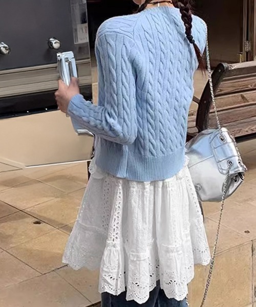 Miniministore(ミニミニストア)の「ティアードミニキャミワンピースエンブロ風(ワンピース・レディース・ホワイト・FREE)」の10枚目の写真