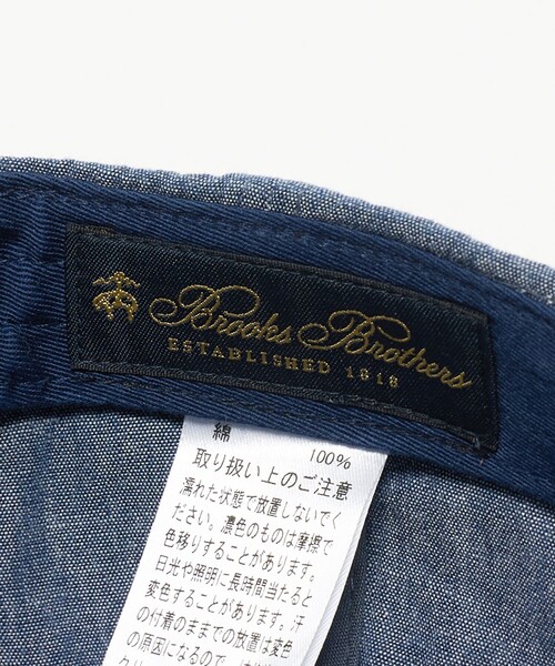 BROOKS BROTHERS(ブルックスブラザーズ)の「【別注】<Brooks Brothers> シャンブレー キャップ(キャップ・メンズ・ネイビー・FREE)」の9枚目の写真