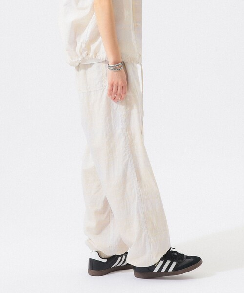 BEAMS BOY（ビームスボーイ）の「チェック ストライプ ヘムコード パンツ（その他パンツ・レディース・イエロー/ブルー・1/2）」の7枚目の写真