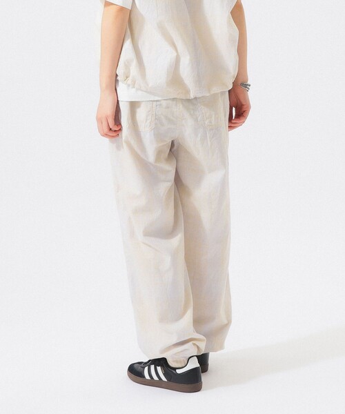 BEAMS BOY（ビームスボーイ）の「チェック ストライプ ヘムコード パンツ（その他パンツ・レディース・イエロー/ブルー・1/2）」の8枚目の写真