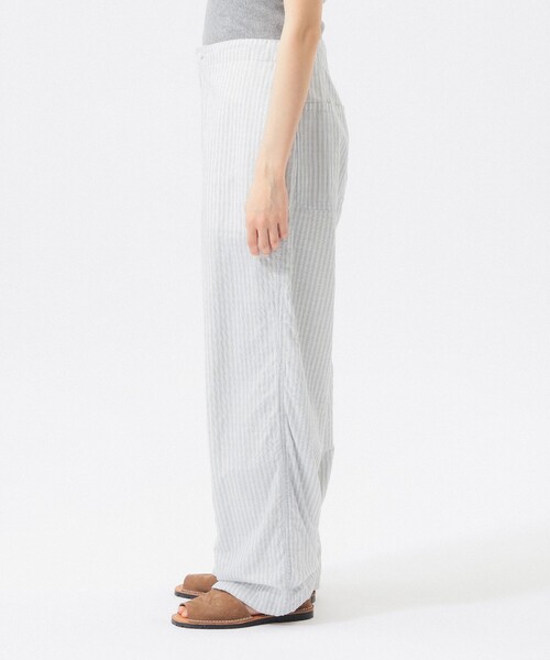 BEAMS BOY（ビームスボーイ）の「チェック ストライプ ヘムコード パンツ（その他パンツ・レディース・イエロー/ブルー・1/2）」の16枚目の写真