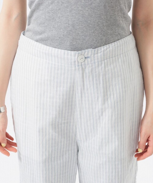 BEAMS BOY（ビームスボーイ）の「チェック ストライプ ヘムコード パンツ（その他パンツ・レディース・イエロー/ブルー・1/2）」の18枚目の写真