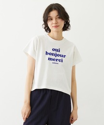 MILKFED. | COOPER LOGO FLOCK PRINT COMPACT S/S TEE(Tシャツ/カットソー)