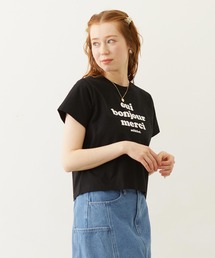 MILKFED. | COOPER LOGO FLOCK PRINT COMPACT S/S TEE(Tシャツ/カットソー)
