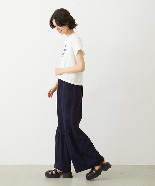 MILKFED.(ミルクフェド)の「COOPER LOGO FLOCK PRINT COMPACT S/S TEE(Tシャツ/カットソー・レディース・ブラック/ライトブルー/ホワイト・S/M)」の18枚目の写真