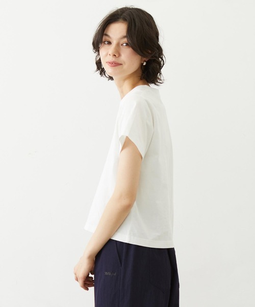 MILKFED.(ミルクフェド)の「COOPER LOGO FLOCK PRINT COMPACT S/S TEE(Tシャツ/カットソー・レディース・ブラック/ライトブルー/ホワイト・S/M)」の15枚目の写真