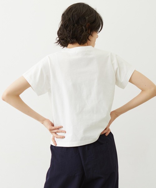 MILKFED.(ミルクフェド)の「COOPER LOGO FLOCK PRINT COMPACT S/S TEE(Tシャツ/カットソー・レディース・ブラック/ライトブルー/ホワイト・S/M)」の16枚目の写真