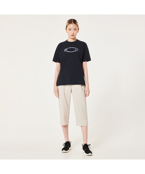 OAKLEY(オークリー)の「オークリーRADIANT UV SHADE ELLIPSE TEE 9.0Tシャツ/TRAINING WOMEN'S/スポーツ・トレーニング/レディース//OAKLEY(Tシャツ/カットソー・レディース・ブラック・XS/M/S)」の1枚目の写真