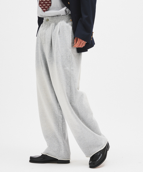 JOURNAL STANDARD（ジャーナルスタンダード）の「エイジング フェード 2タック スウェット パンツ（スウェットパンツ・メンズ・チャコールグレー/ブラック・LARGE/MEDIUM）」の2枚目の写真