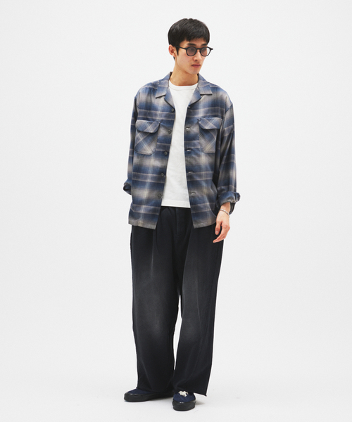 JOURNAL STANDARD（ジャーナルスタンダード）の「エイジング フェード 2タック スウェット パンツ（スウェットパンツ・メンズ・チャコールグレー/ブラック・LARGE/MEDIUM）」の4枚目の写真