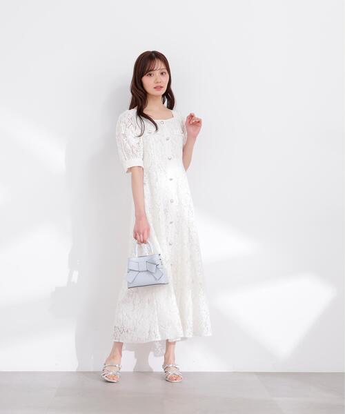 PROPORTION BODY DRESSING（プロポーションボディドレッシング）の「【加藤栞さん着用】フロントボタンレースワンピース / 1216140402（ワンピース・レディース・ホワイト/ピンク/ネイビー・SMALL/P/S/MEDIUM）」の10枚目の写真