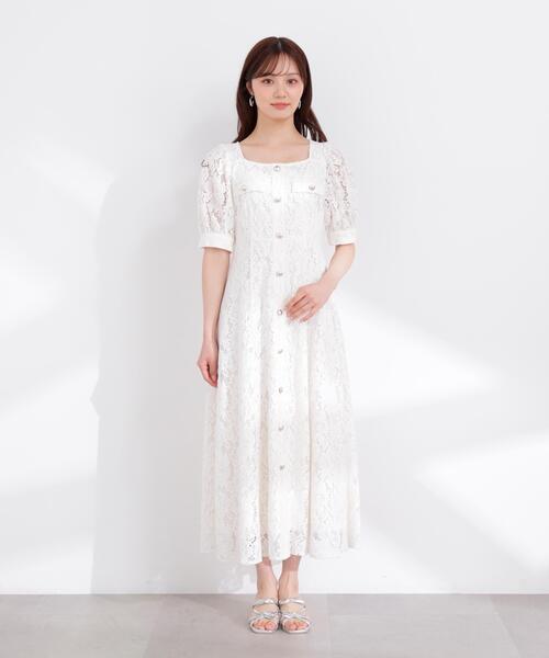 PROPORTION BODY DRESSING（プロポーションボディドレッシング）の「【加藤栞さん着用】フロントボタンレースワンピース / 1216140402（ワンピース・レディース・ホワイト/ピンク/ネイビー・SMALL/P/S/MEDIUM）」の13枚目の写真