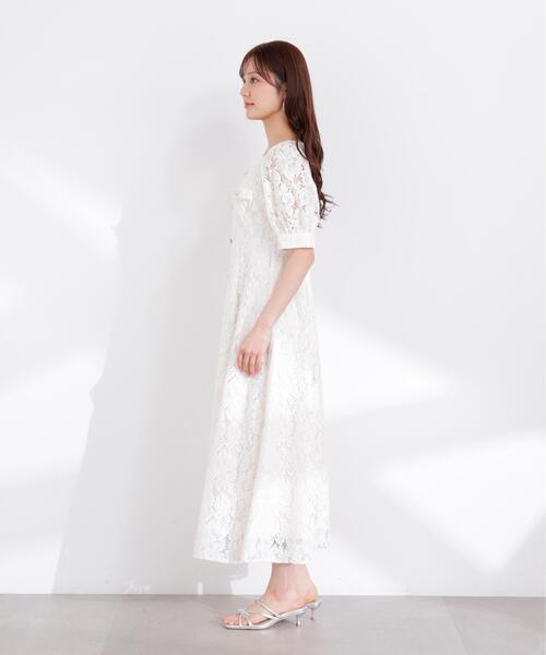 PROPORTION BODY DRESSING（プロポーションボディドレッシング）の「【加藤栞さん着用】フロントボタンレースワンピース / 1216140402（ワンピース・レディース・ホワイト/ピンク/ネイビー・SMALL/P/S/MEDIUM）」の14枚目の写真