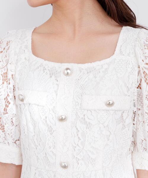PROPORTION BODY DRESSING（プロポーションボディドレッシング）の「【加藤栞さん着用】フロントボタンレースワンピース / 1216140402（ワンピース・レディース・ホワイト/ピンク/ネイビー・SMALL/P/S/MEDIUM）」の16枚目の写真