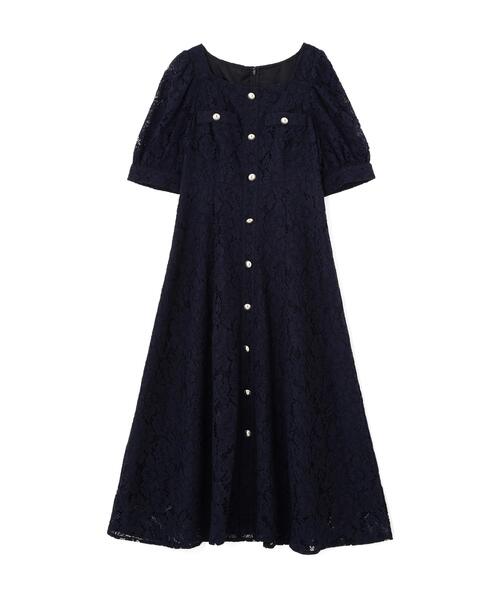 PROPORTION BODY DRESSING（プロポーションボディドレッシング）の「【加藤栞さん着用】フロントボタンレースワンピース / 1216140402（ワンピース・レディース・ホワイト/ピンク/ネイビー・SMALL/P/S/MEDIUM）」の4枚目の写真