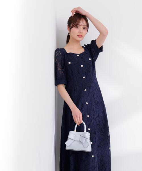 PROPORTION BODY DRESSING（プロポーションボディドレッシング）の「【加藤栞さん着用】フロントボタンレースワンピース / 1216140402（ワンピース・レディース・ホワイト/ピンク/ネイビー・SMALL/P/S/MEDIUM）」の6枚目の写真