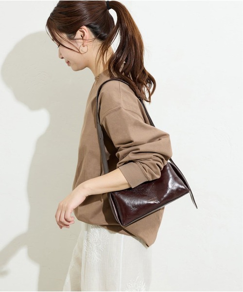 JOURNAL STANDARD(ジャーナルスタンダード)の「《WEB限定追加2》タックスウェットシャツ(Tシャツ/カットソー・レディース・ホワイト/ブラウン系その他/ブラック系その他/ウッド・FREE)」の1枚目の写真
