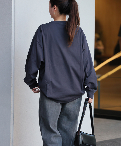 JOURNAL STANDARD(ジャーナルスタンダード)の「《WEB限定追加2》タックスウェットシャツ(Tシャツ/カットソー・レディース・ホワイト/ブラウン系その他/ブラック系その他/ウッド・FREE)」の7枚目の写真