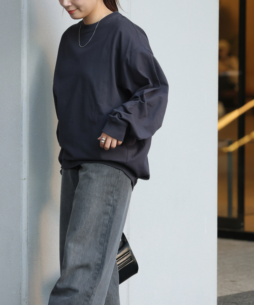 JOURNAL STANDARD(ジャーナルスタンダード)の「《WEB限定追加2》タックスウェットシャツ(Tシャツ/カットソー・レディース・ホワイト/ブラウン系その他/ブラック系その他/ウッド・FREE)」の8枚目の写真