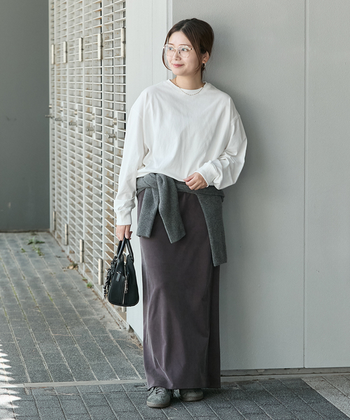JOURNAL STANDARD(ジャーナルスタンダード)の「《WEB限定追加2》タックスウェットシャツ(Tシャツ/カットソー・レディース・ホワイト/ブラウン系その他/ブラック系その他/ウッド・FREE)」の9枚目の写真