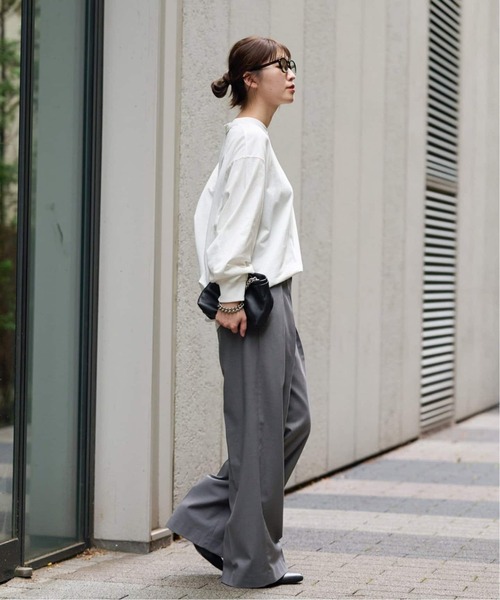 JOURNAL STANDARD(ジャーナルスタンダード)の「《WEB限定追加2》タックスウェットシャツ(Tシャツ/カットソー・レディース・ホワイト/ブラウン系その他/ブラック系その他/ウッド・FREE)」の13枚目の写真