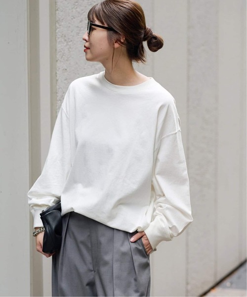JOURNAL STANDARD(ジャーナルスタンダード)の「《WEB限定追加2》タックスウェットシャツ(Tシャツ/カットソー・レディース・ホワイト/ブラウン系その他/ブラック系その他/ウッド・FREE)」の14枚目の写真