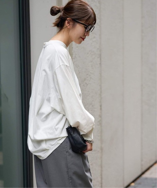 JOURNAL STANDARD(ジャーナルスタンダード)の「《WEB限定追加2》タックスウェットシャツ(Tシャツ/カットソー・レディース・ホワイト/ブラウン系その他/ブラック系その他/ウッド・FREE)」の16枚目の写真