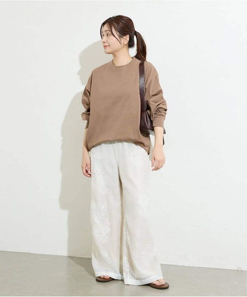 JOURNAL STANDARD(ジャーナルスタンダード)の「《WEB限定追加2》タックスウェットシャツ(Tシャツ/カットソー・レディース・ホワイト/ブラウン系その他/ブラック系その他/ウッド・FREE)」の17枚目の写真