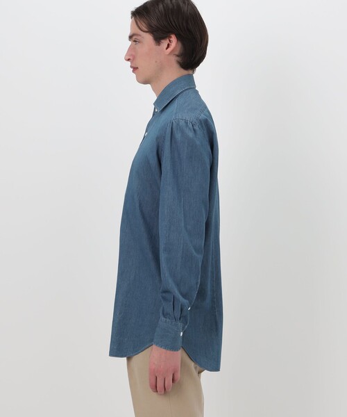 Maria Santangelo（マリアサンタンジェロ）の「【別注】Maria Santagelo コットンデニム ワンピースカラーシャツ（シャツ/ブラウス・メンズ・インディゴブルー・40）」の5枚目の写真