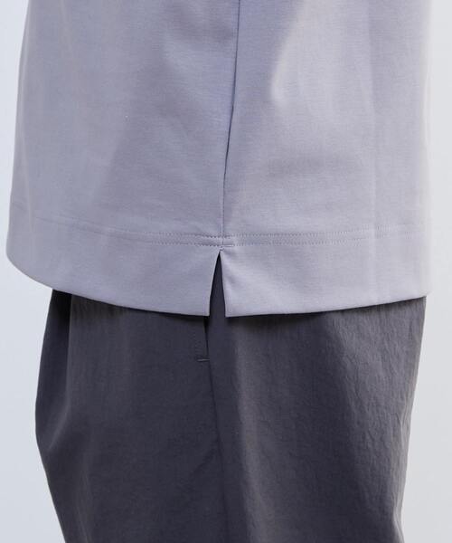 MEN'S MELROSE(メンズメルローズ)の「シルケットスムース スタンダード半袖Tシャツ | COOL TOUCH COTTON(Tシャツ/カットソー・メンズ・グレー/ブルーグレー/ベージュ/ホワイト・3/5/4)」の10枚目の写真