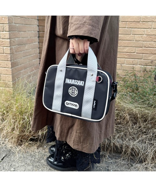 OUTDOOR PRODUCTS(アウトドアプロダクツ)の「【ハイキュー!!×OUTDOOR PRODUCTS】 スクールバッグ風ミニショルダー(ショルダーバッグ・レディース・ブラック×レッド/ブラック/ネイビー/ベージュ・FREE)」の6枚目の写真