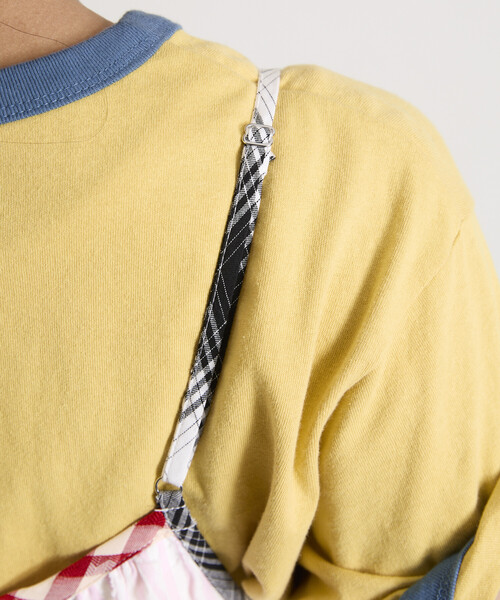 Freada（フリーダ）の「Freada/フリーダ パッチワーク三段ティアードキャミドレス 26SS（ワンピース・レディース・レッド・ONE SIZE）」の19枚目の写真