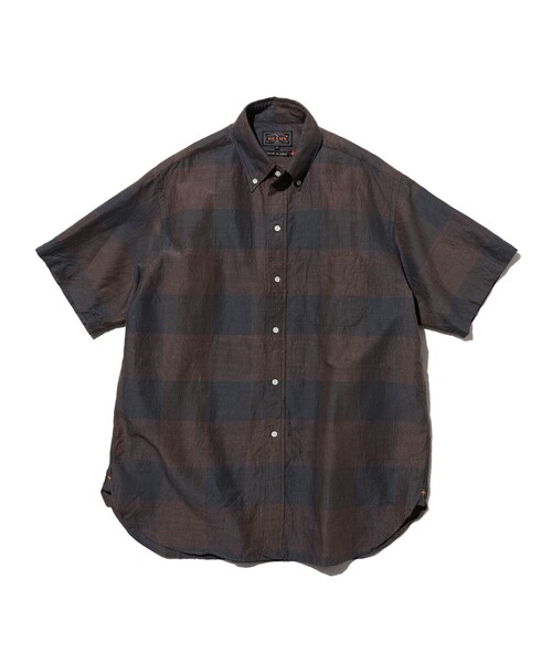 BEAMS PLUS(ビームスプラス)の「B.D. Classic-fit COTTON Linen Cord Check(シャツ/ブラウス・メンズ・ネイビー/ブラック・LARGE/MEDIUM/SMALL/X-LARGE)」の1枚目の写真