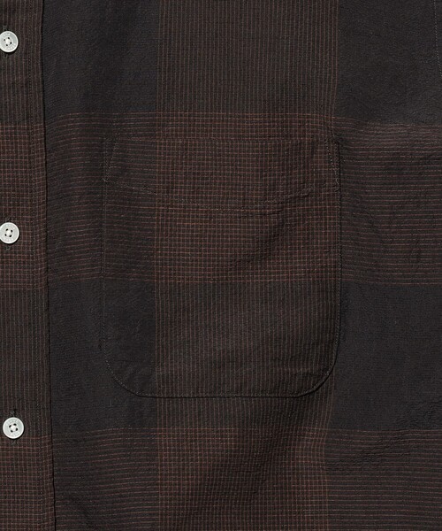 BEAMS PLUS(ビームスプラス)の「B.D. Classic-fit COTTON Linen Cord Check(シャツ/ブラウス・メンズ・ネイビー/ブラック・LARGE/MEDIUM/SMALL/X-LARGE)」の6枚目の写真